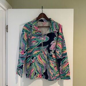 Lilly Pulitzer Vibrant Multicolor Popover Jacket